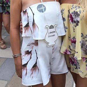 Beautiful strapless romper